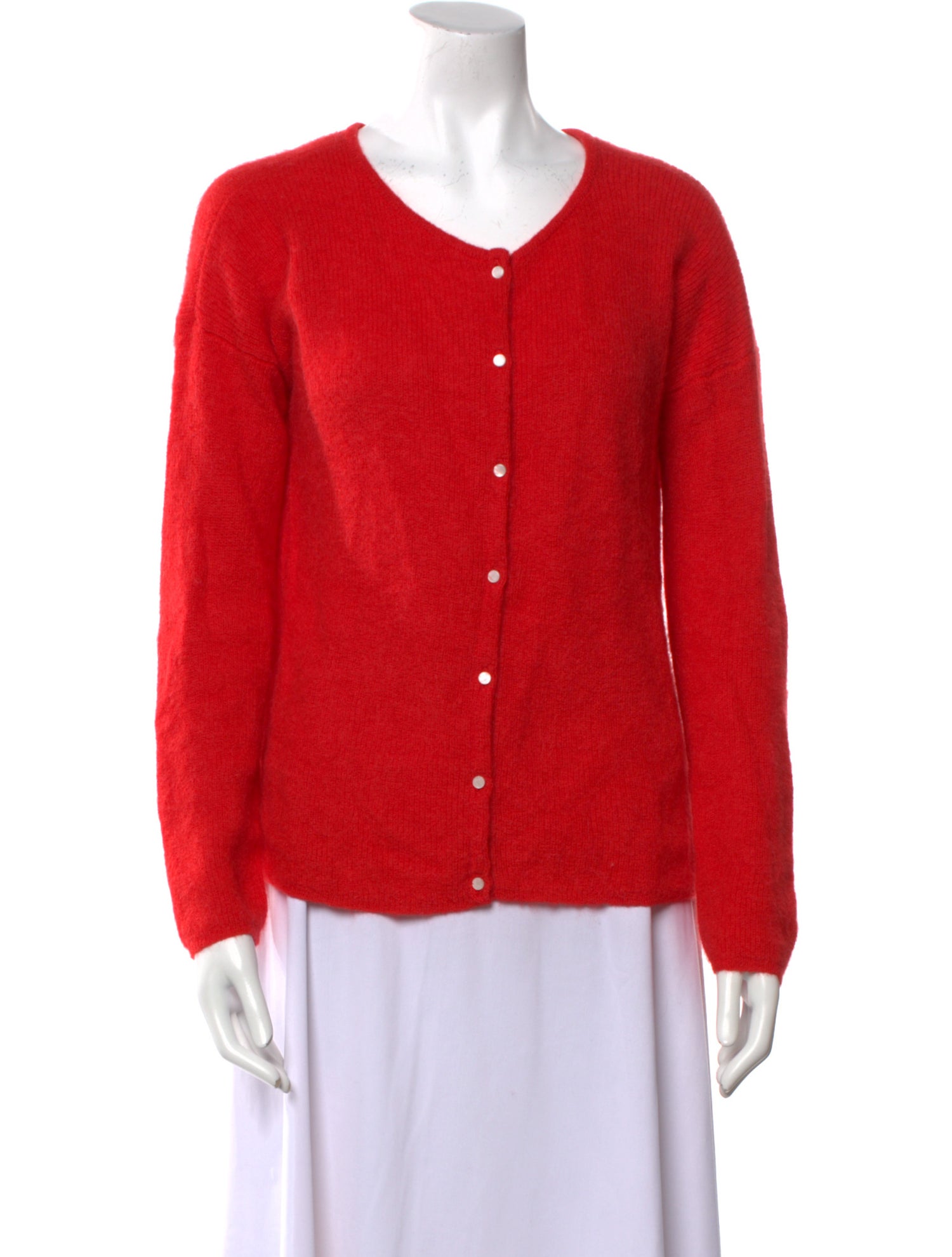 La Maille Sezane Kid Mohair Scoop Neck Sweater