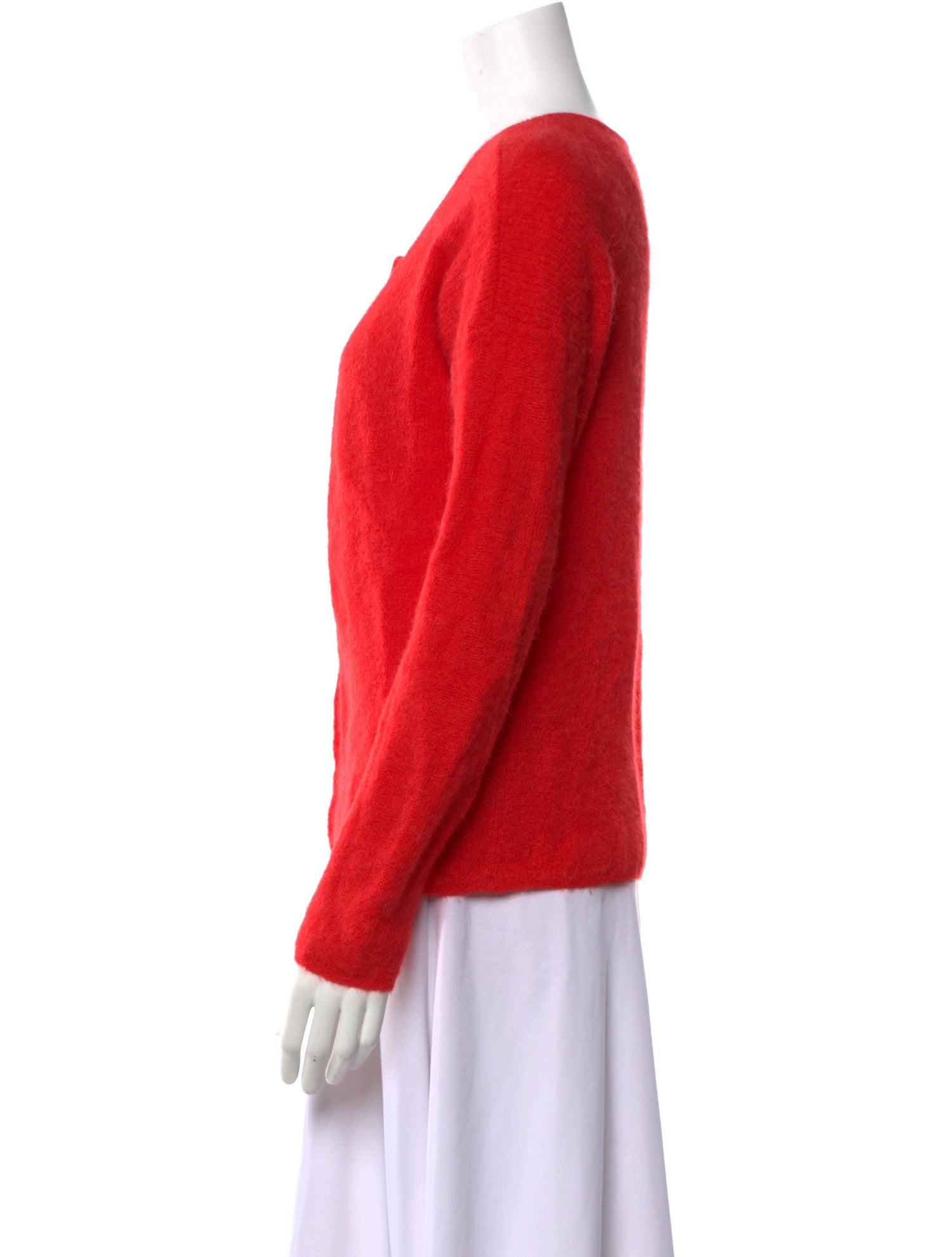 La Maille Sezane Kid Mohair Scoop Neck Sweater