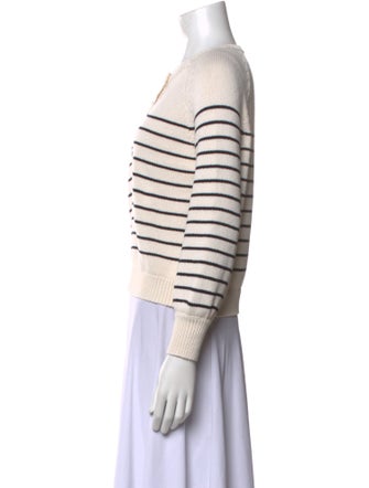 La Maille Sezane Striped Scoop Neck Sweater