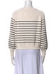La Maille Sezane Striped Scoop Neck Sweater