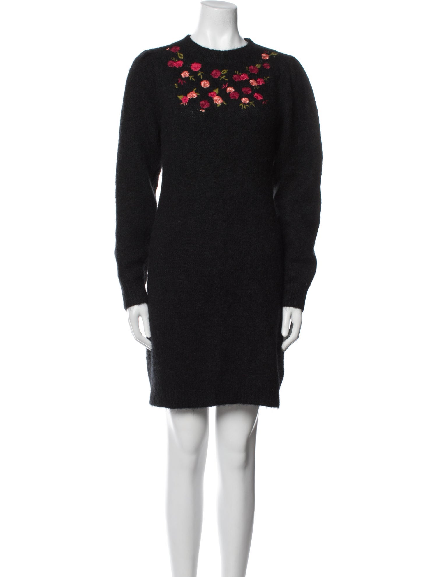 La Maille Sezane Crew Neck Mini Dress