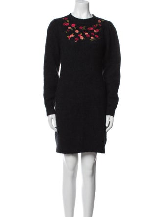 La Maille Sezane Crew Neck Mini Dress