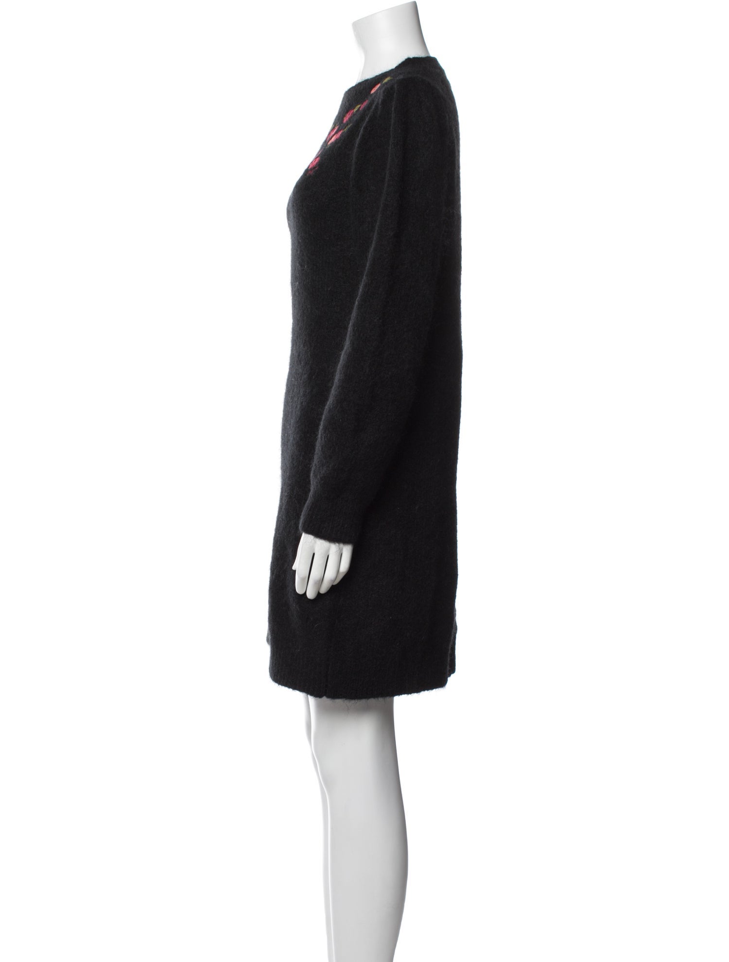 La Maille Sezane Crew Neck Mini Dress