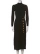 La Maille Sezane Mock Neck Midi Length Dress
