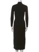 La Maille Sezane Mock Neck Midi Length Dress