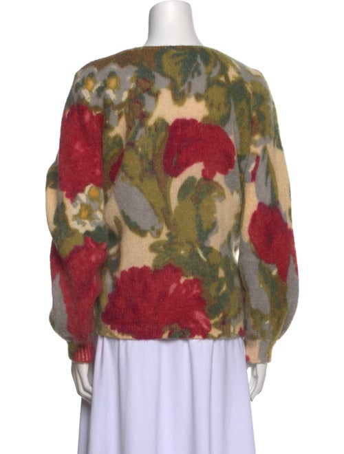 La Maille Sezane Printed Scoop Neck Sweater