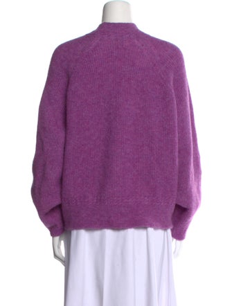 La Maille Sezane Baby Alpaca Mock Neck Sweater