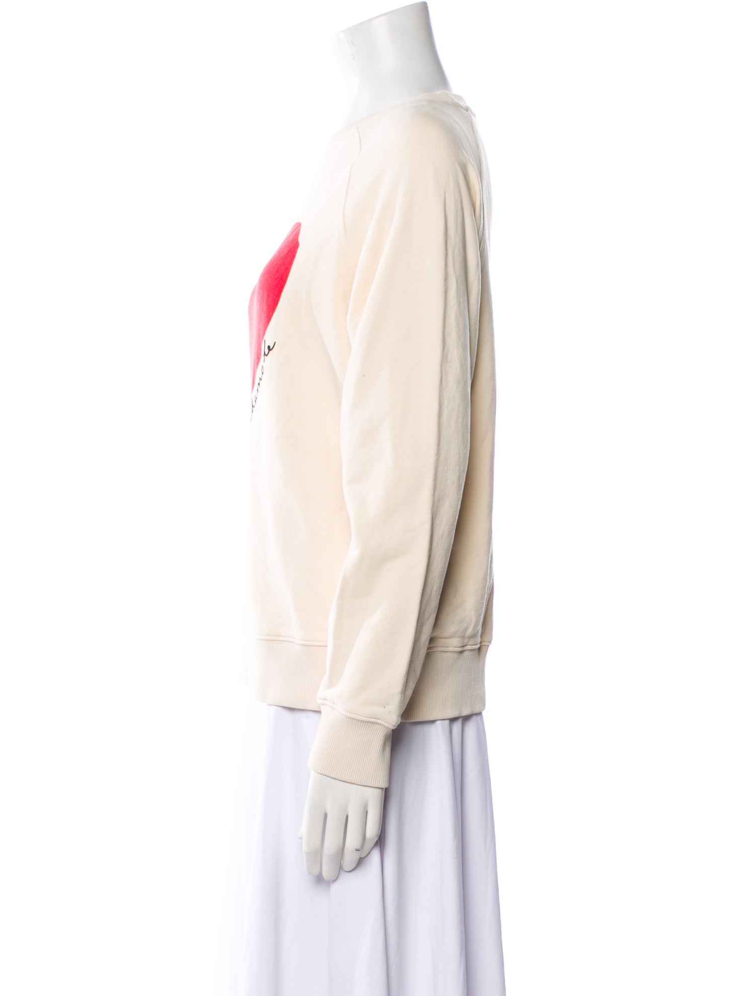 La Maille Sezane Graphic Print Crew Neck Sweatshirt