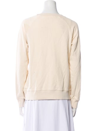 La Maille Sezane Graphic Print Crew Neck Sweatshirt