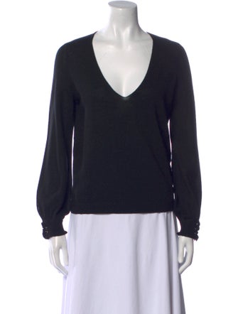 La Maille Sezane Merino Wool V-Neck Sweater