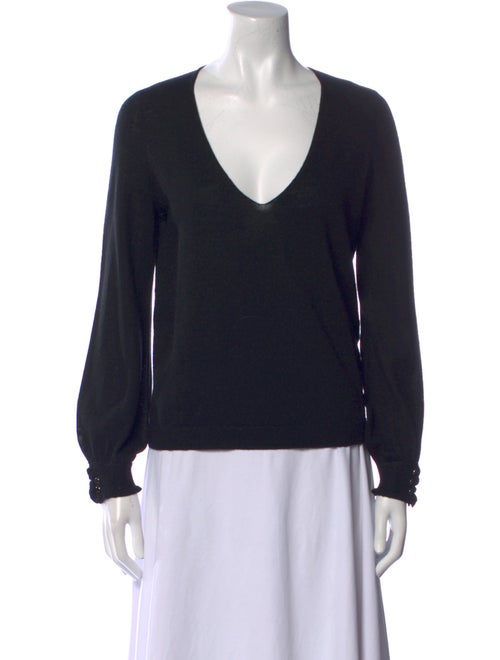 La Maille Sezane Merino Wool V-Neck Sweater