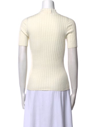 La Maille Sezane Merino Wool Mock Neck Top
