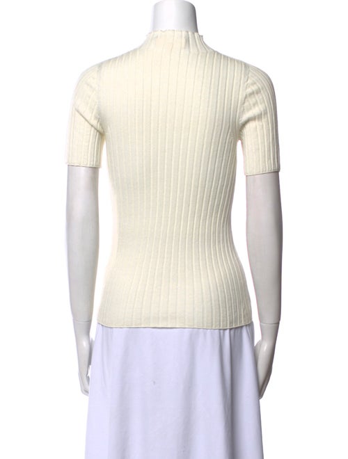 La Maille Sezane Merino Wool Mock Neck Top