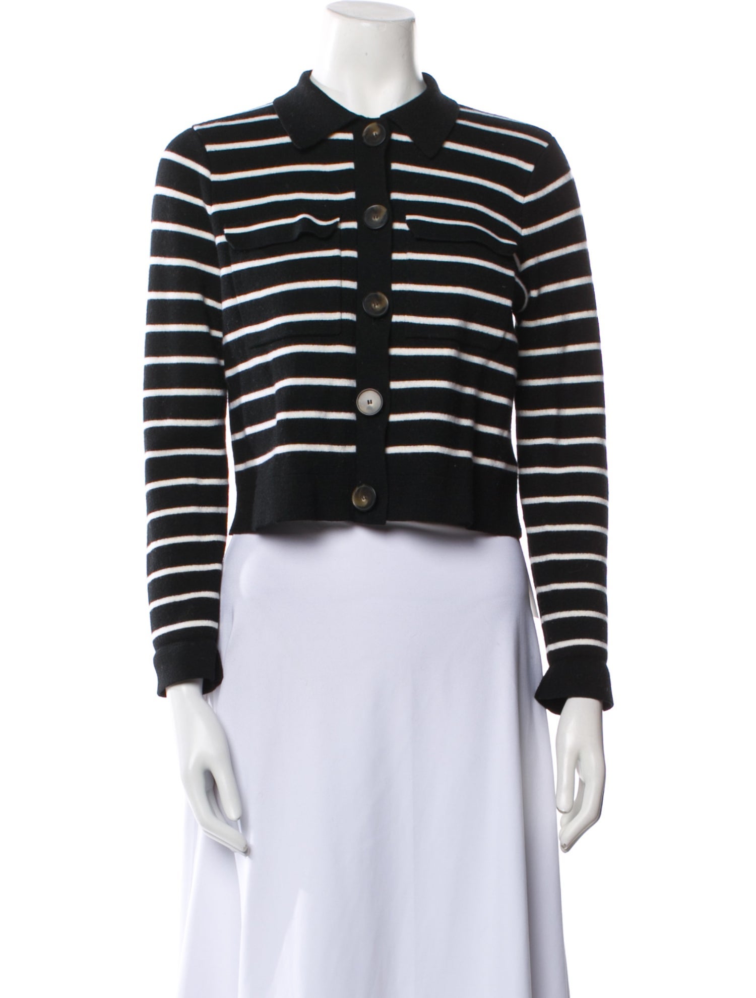 La Maille Sezane Merino Wool Striped Sweater