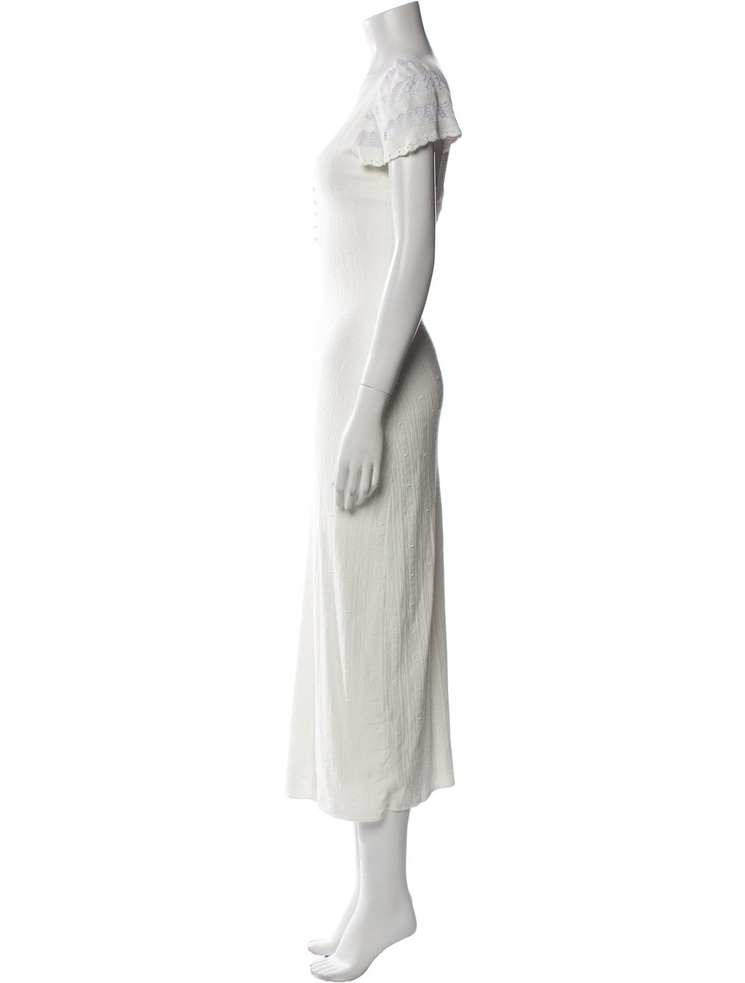 La Maille Sezane V-Neck Long Dress