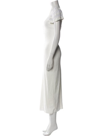 La Maille Sezane V-Neck Long Dress