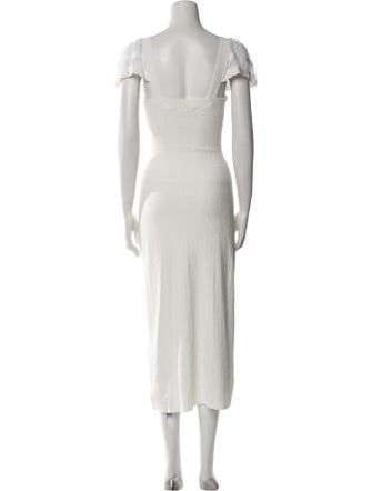 La Maille Sezane V-Neck Long Dress