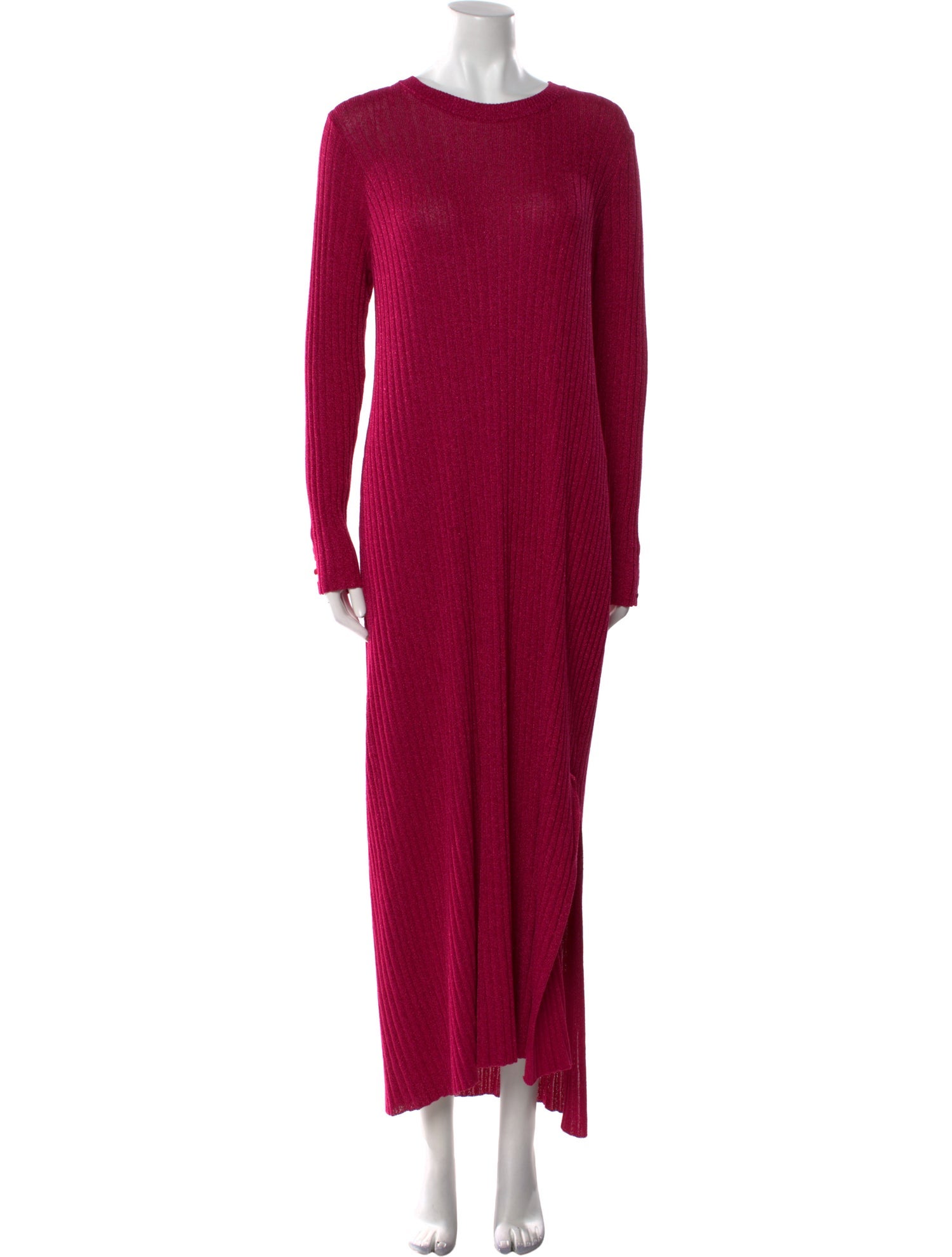 La Maille Sezane Crew Neck Long Dress