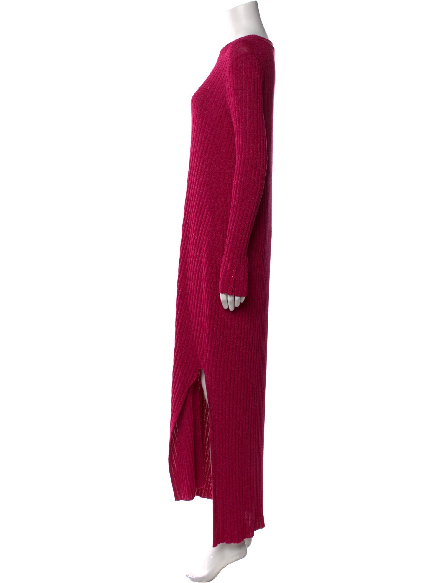 La Maille Sezane Crew Neck Long Dress