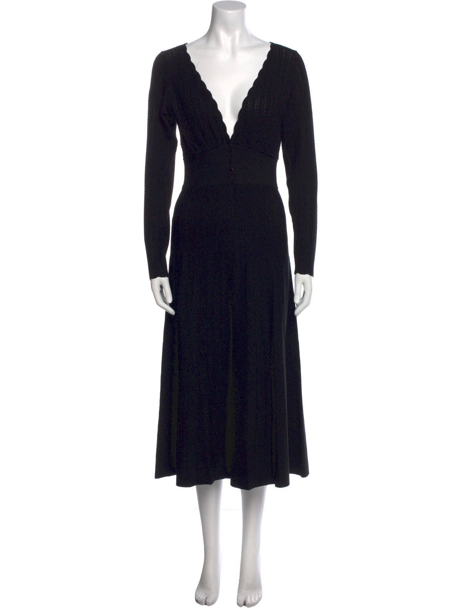 La Maille Sezane V-Neck Midi Length Dress w/ Tags