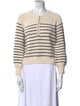 La Maille Sezane Striped Crew Neck Sweater