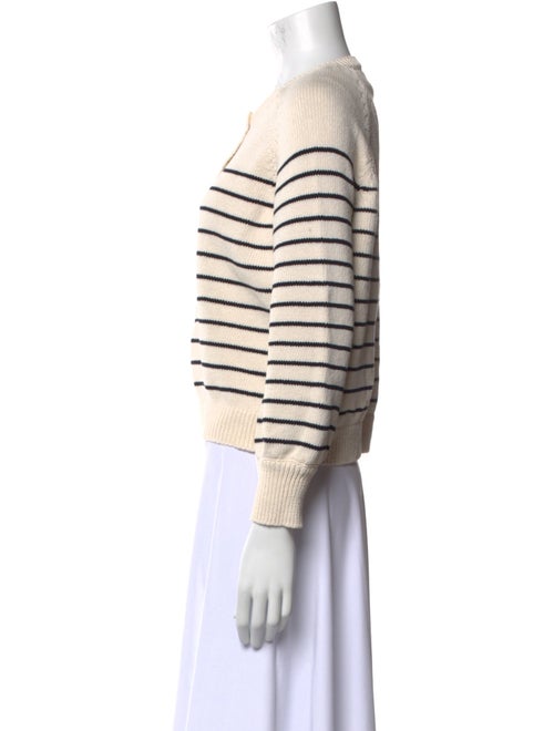 La Maille Sezane Striped Crew Neck Sweater