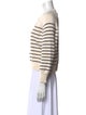 La Maille Sezane Striped Crew Neck Sweater