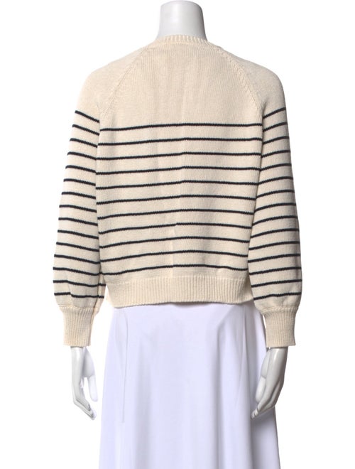 La Maille Sezane Striped Crew Neck Sweater