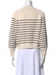 La Maille Sezane Striped Crew Neck Sweater