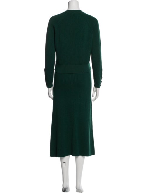 La Maille Sezane Merino Wool Beaded Accents Skirt Set