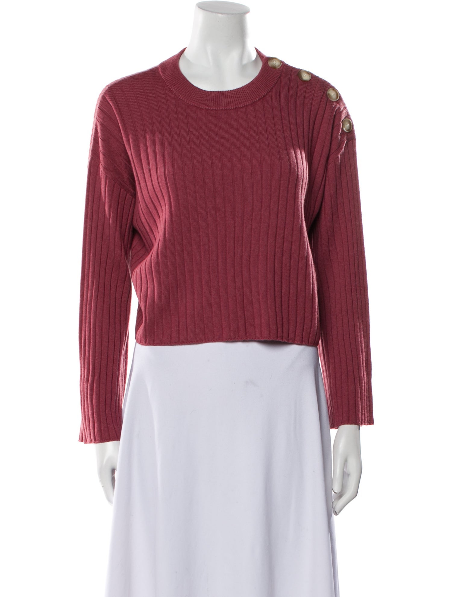 La Maille Sezane Merino Wool Scoop Neck Sweater
