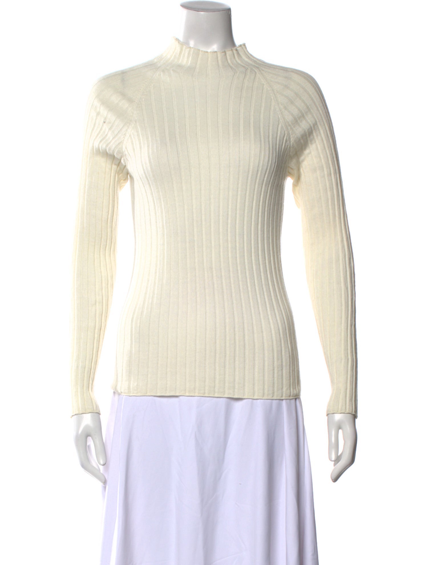 La Maille Sezane Mock Neck Sweater