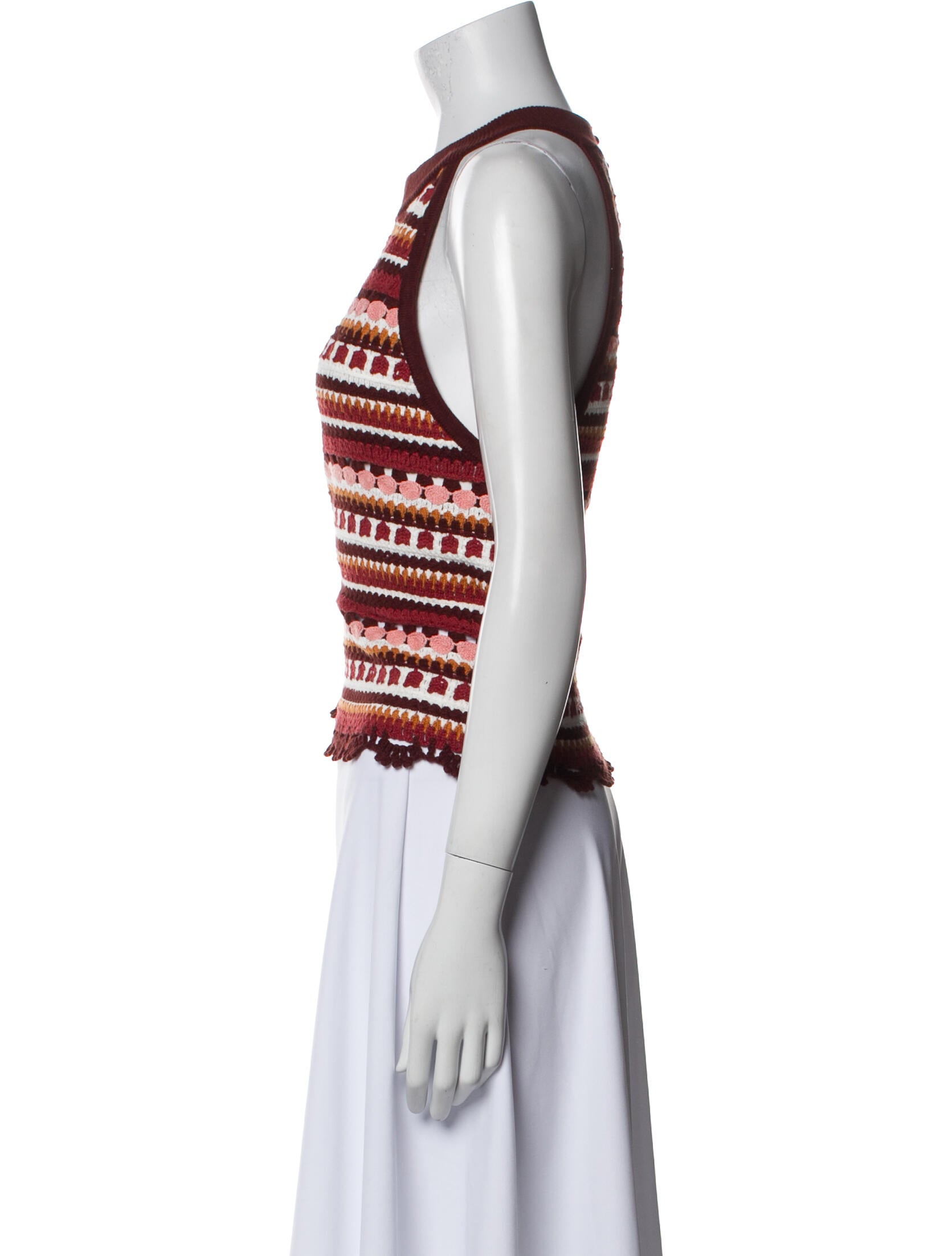 La Maille Sezane Striped Crew Neck Sweater