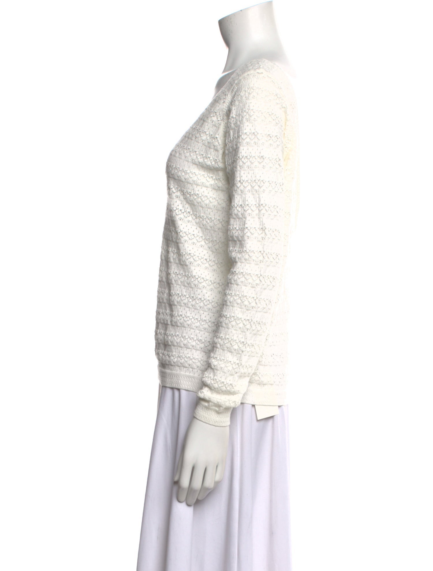 La Maille Sezane V-Neck Long Sleeve Sweatshirt