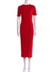 La Maille Sezane Crew Neck Midi Length Dress