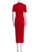 La Maille Sezane Crew Neck Midi Length Dress