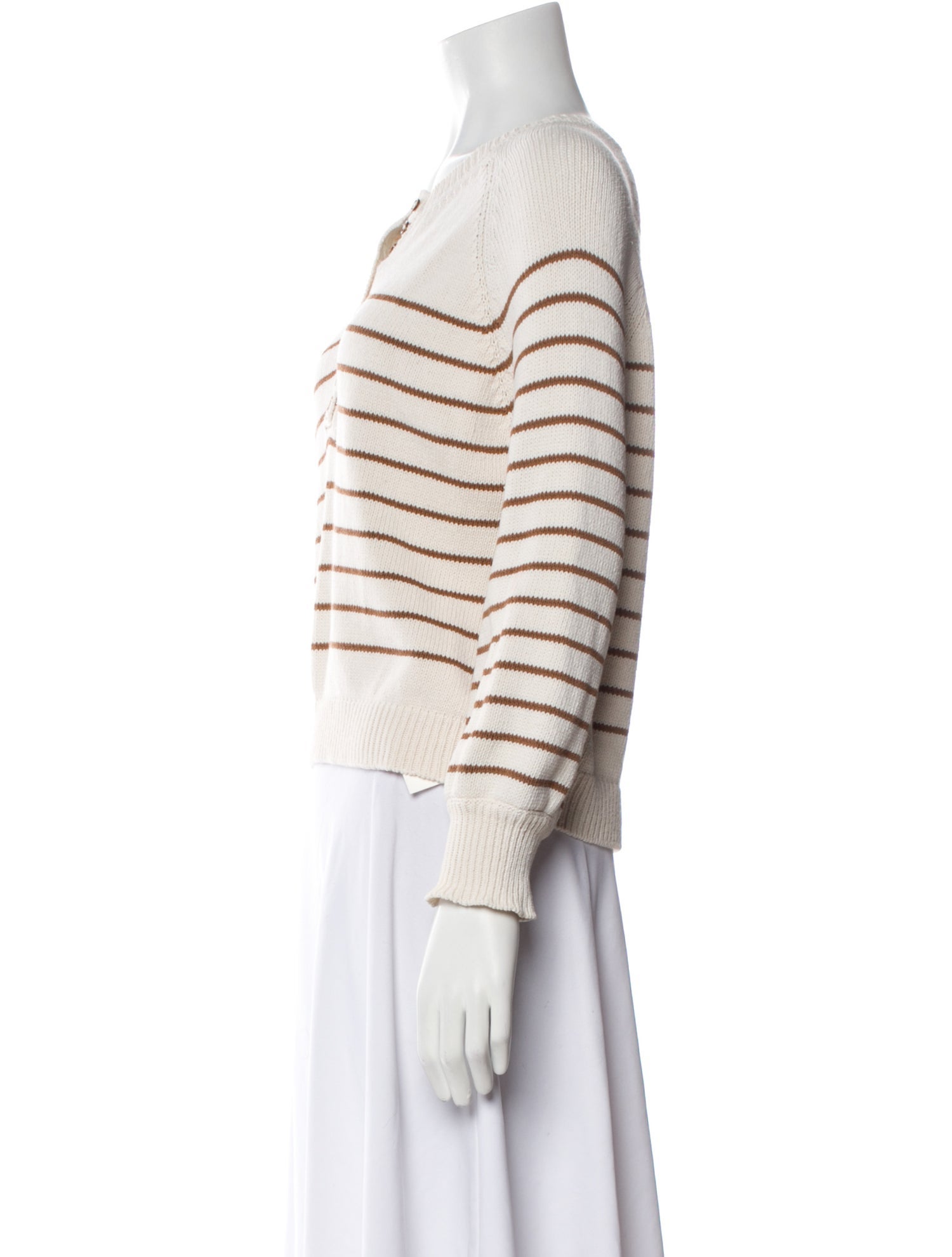 La Maille Sezane Striped Scoop Neck Sweater
