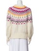 La Maille Sezane Mohair Printed Sweater