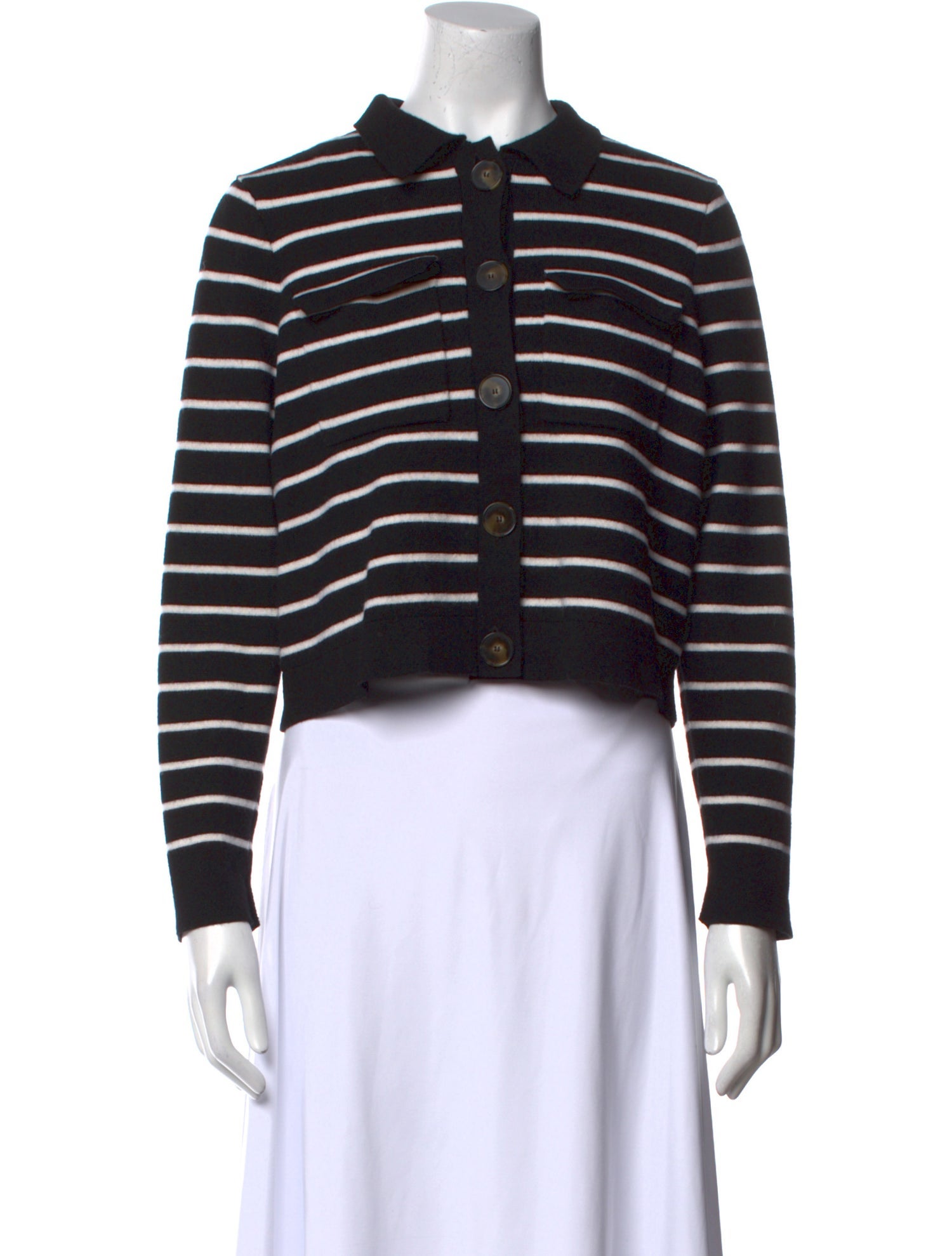 La Maille Sezane Merino Wool Striped Sweater