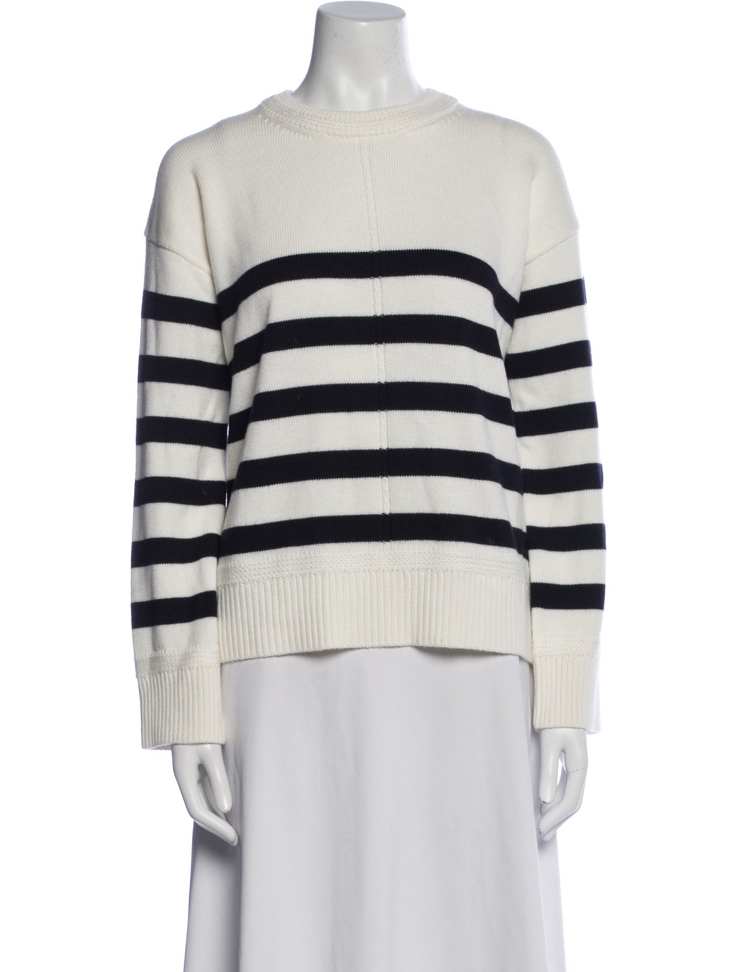 La Maille Sezane Merino Wool Striped Sweater