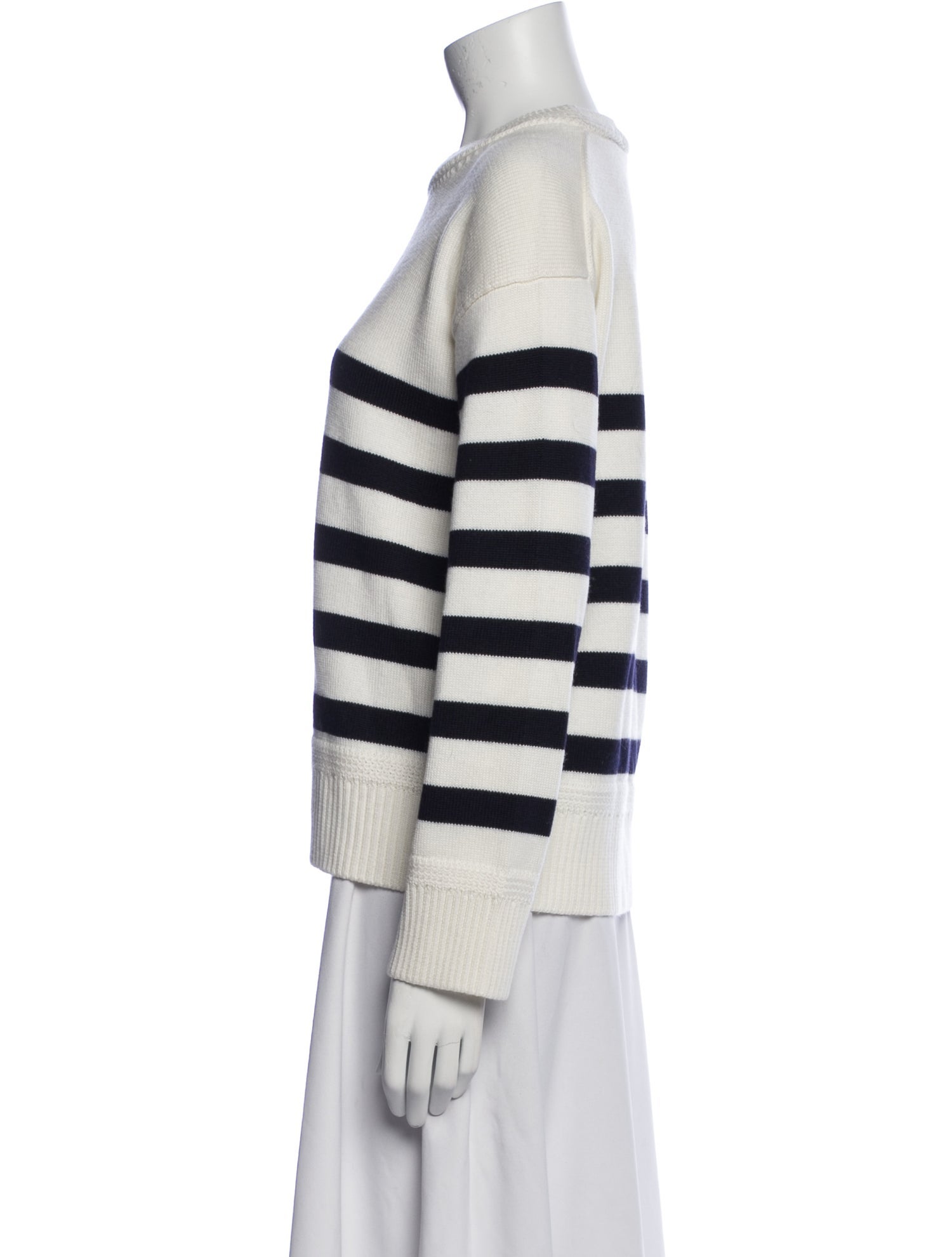 La Maille Sezane Merino Wool Striped Sweater