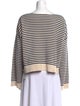 La Maille Sezane Striped Scoop Neck Sweater