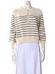La Maille Sezane Striped Crew Neck Sweater