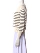 La Maille Sezane Striped Crew Neck Sweater