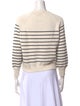 La Maille Sezane Striped Crew Neck Sweater