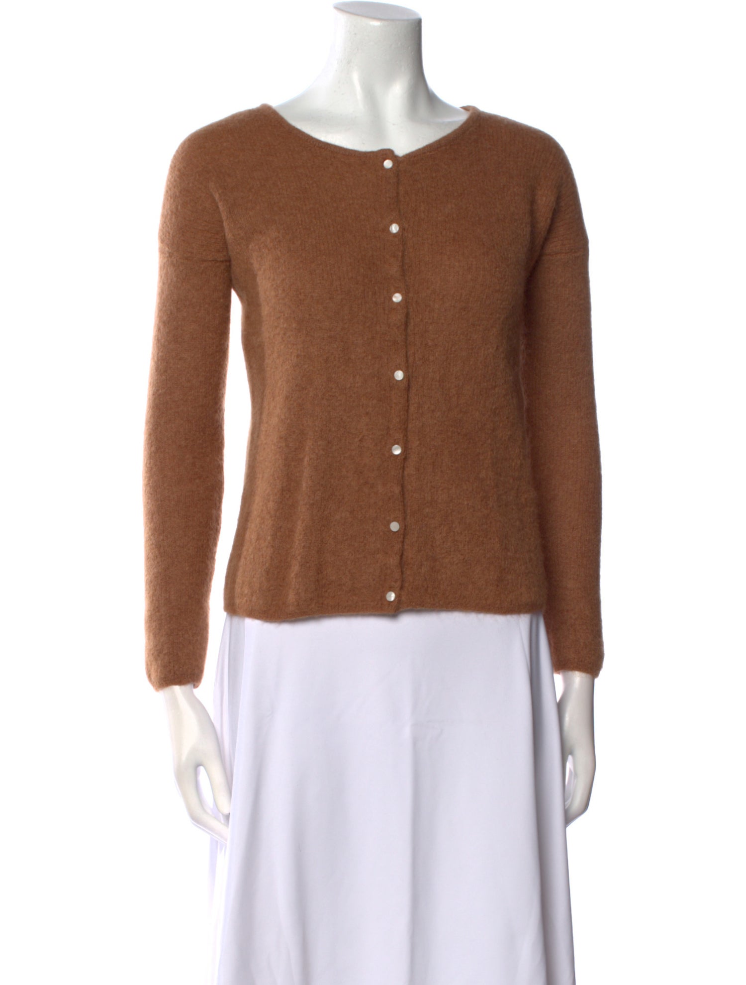 La Maille Sezane Kid Mohair Crew Neck Sweater