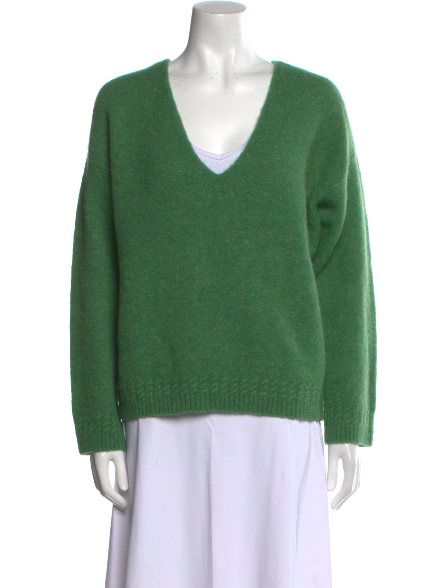 La Maille Sezane Baby Alpaca V-Neck Sweater w/ Tags