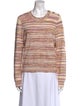 La Maille Sezane Striped Crew Neck Sweatshirt