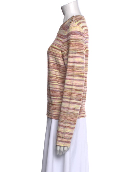 La Maille Sezane Striped Crew Neck Sweatshirt