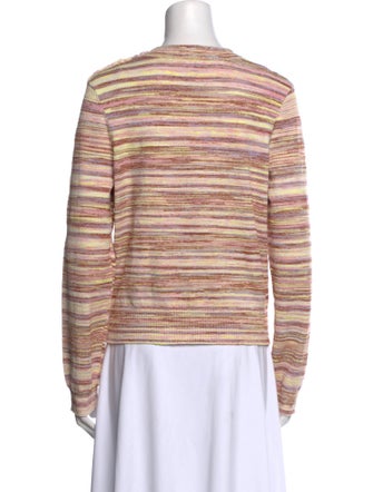 La Maille Sezane Striped Crew Neck Sweatshirt